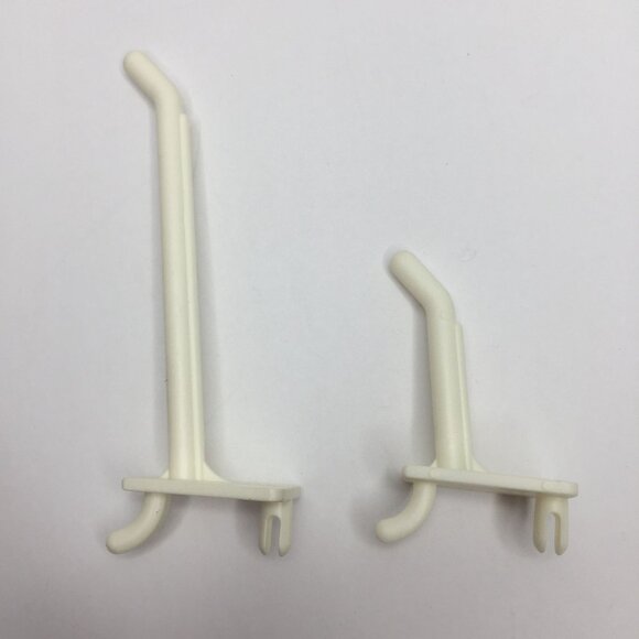 ~94 White Plastic Peg Board Hooks 59 2" & 35 4" Garage Home Storage Organization - Picture 6 of 8